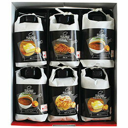 ☆ライスフィールド ベイクド アンド フライド しょう油バター・スパイシーカレー×各2、京風七味・焦がしチーズ×各1 C6164597