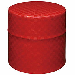 ☆【5個セット】 ヤマコー てまひま工房 お茶缶 ぽッ・かん モダン市松 赤 S yamaco78342X5