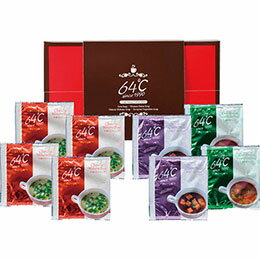 ☆【5セット】 64℃ スープギフト 中華わかめスープ(3g)×4、欧風野菜スープ(10g)・洋風オニオンスープ(7g)×各2 B1033559X5(4)