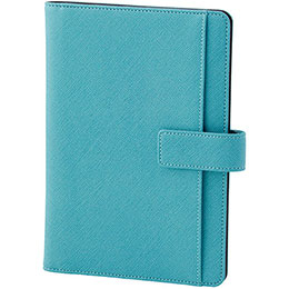 ☆レイメイ藤井 ベルト付きマルチカバーノート (A5) 収納性に優れた左右両利き対応のベルト付きカバーノート ブルー CN229A(3)