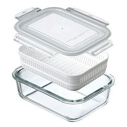 ☆イシガキ デリッシュ・ライフ耐熱ガラス調理&保存セット 1040ml I43372