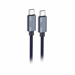 ☆hoco. U134 PD240W Type-Cケーブル 最大PD240W(48V/5A) ファストチャージ メッシュ ダークブルー U134-CC-DB
