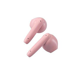 完全ワイヤレスBluetoothヘッドホン ピンク■装着時も収納時もコンパクトな、セミオープンタイプのBluetooth(R)完全ワイヤレスステレオヘッドホンです。 ■充電ケースはまるくてコロンとした形がポイント。マットな質感で手に馴染むデザインです。シックなモノトーンの「ホワイト」「ブラック」と、さりげなく個性を表現できる「ピンク」、ベーシックでファッションに合わせやすい「グレー」の4色展開です。 ■手のひらに収まるサイズの充電ケースは、約22mmの薄さ。小さなバッグや服のポケットに入れてもシルエットが崩れず、スマートに持ち運べます。 ■ヘッドホンは耳への負担を軽減し、周囲の音や話し声が聞き取りやすいセミオープンタイプです。耳への圧迫感が少なく、耳せんタイプが苦手な方にもおすすめです。 ■耳の形状に合わせたエルゴノミクスデザインによるフィット感と、片側わずか約3.3gの超軽量設計で、快適な装着感を実現しました。 ■高音質コーデックAACに対応し、iPhoneをはじめとしたAAC対応スマートフォンや音楽プレーヤーで、クリアなサウンドを体感できます。 ■φ14.2mmの外磁型ダイナミックドライバー・Micro ETEM Driver(ELECOM Torus External Magnet Driver)を採用し、小型ながら力強く、ワイドレンジでクリアな音質を実現します。 ■低遅延モードは、Bluetooth(R)特有の映像と音の遅延を軽減し、ストレスなく動画視聴やゲームを楽しめます。 ■ヘッドホンは出っ張りが少ないため、耳への掛かりが良い形状です。マスクや髪に引っかかりにくく、スマートに装着できます。 ■タッチセンサーの採用により耳元での操作がスムーズかつショックレスで、ヘッドホンが耳からずれにくいです。 ■音楽・動画の再生中や通話中などに、音量の調節をヘッドホンのタッチセンサーで手軽に行えます。 ■左右のヘッドホンが完全に独立しているためクロストークがなく、リアルなステレオイメージを再現します。 ■ヘッドホンは片側のみでも使用が可能です。 ■※使用していない片側のヘッドホンは、電源を切るか充電ケースに収納してください。 ■初期登録後は、充電ケースから取り出すだけでスマートフォンなどの機器と自動でペアリングします。 ■スマートフォンやタブレットだけでなく、パソコンなどのBluetooth(R)対応機器への接続も可能なため、テレワークにもお使いいただけます。 ■音楽を楽しむだけでなく、通話もできるマイクが内蔵されています。 ■Siriや Google アシスタント などの音声AIに対応し、ヘッドホンのタッチセンサーで簡単にスマートフォンなどの音声アシスタントが呼び出せます。音声操作で音楽をかけたり、音量調節をしたりすることが可能です。 ■※通話・音声AIは左右ヘッドホンのどちらか片方のマイクが有効になります。 ■ヘッドホンは1回の充電で約5.5時間の連続音楽再生が可能です。 ■充電ケースにはバッテリーを搭載し、ヘッドホンへの充電が可能です。トータルで最大約22時間の使用が可能です。 ■過充電保護と過放電保護を備えたリチウムイオン電池により、繰り返し充電して使用できます。 ■充電ケース内蔵のバッテリー状態がわかるように、バッテリーインジケーターを搭載しています。LEDの点滅状態で充電/残量レベルを把握できます。 ■スマートフォンとの接続時、スマートフォン画面でヘッドホンのバッテリー残量を確認できます。 ■充電ケースにはUSB Type-C(TM)ポートを搭載し、iPhone 15シリーズやAndroidなどのスマートフォンと同じケーブルで充電が可能です。 ■※USB Type-C and USB-C are trademarks of USB Implementers Forum ■自社環境認定基準を1つ以上満たし、『THINKECOLOGY』マークを表示した製品です。 ■廃棄物削減に取り組み、製品に同梱する取扱説明書等をペーパーレス化した製品です。 ■環境保全に取り組み、製品の包装容器におけるプラスチック重量を、社内基準製品より20%以上削減した製品です。 ■環境保全に取り組み、製品の包装容器が紙・ダンボール・ポリ袋のみで構成されている製品です。■通信方式 : Bluetooth標準規格 Version5.3 ■出力 : Bluetooth Power Class2 ■最大通信距離 : 約10m ※障害物なきこと ■使用周波数帯域 : 2.4GHz帯 ■変調方式 : FHSS(周波数ホッピング方式スペクトラム拡散) ■対応Bluetoothプロファイル : A2DP、AVRCP、HFP ■A2DPの対応コーデック : SBC、AAC ■A2DPの対応コンテンツ保護 : ○ : SCMS-T ■最大登録可能台数 : 8台 ■マルチポイント(同時待受け) : 非対応 ■再生周波数帯域(A2DP) : 20-20,000Hz ■連続再生最大時間 : 約5.5時間(充電ケース込み 約22時間) ■連続待受最大時間 : 最大約40時間 ■電源 : 充電式リチウムイオン電池 ■定格電圧 : DC5V ■充電時間 : ヘッドホン : 約1.5時間、充電ケース : 約2時間 ■マイク型式 : MEMS型 ■外形寸法(幅×奥行き×高さ) : ヘッドホン部(片耳) : 約18mm×約18mm×約31mm、充電ケース : 約56mm×約22mm×約55mm ■質量 : ヘッドホン部(片耳) : 約3.3g、充電ケース : 約28g ■本体カラー : ピンク ■保証期間 : 1年間 ■付属品 : 充電ケース、USB充電ケーブル(USB-A - USB Type-C(TM)) ■ヘッドホン 型式 : セミオープン型 ■ドライバーユニット : φ14.2mm フルレンジ
