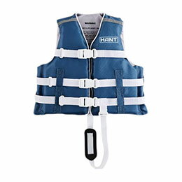 ☆HANT キッズライフベスト対応伸長約120-140cm(子ども用) ネイビーブルー Mサイズ HCL-44133