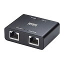 ☆サンワサプライ スイッチングハブ USB Type-C給電・3ポート 1系統のLANケーブルを2分配して接続できる ブラック LAN-GIGAC302BK(2)
