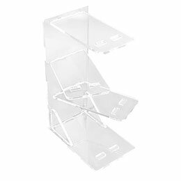 Collection Cases - ☆日本トラストテクノロジー 3Dミニカーパーク4 高透明度の国産アクリル製 Bタイプ ウィングディスプレイ クリア AC-3DPK4-B000