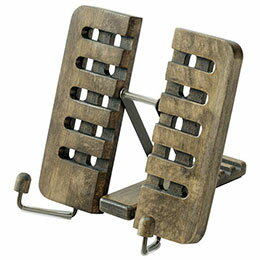 ☆レイメイ藤井 木製アンティークブックスタンド Sサイズ フラットに折りたためて便利 使用時12.5×12×16cm ウッド BM12