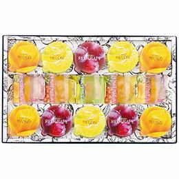 ☆本高砂屋 パスパーラ 【果汁ゼリー(マンゴープリン4個・メロン・レッドグレープ各3個)・果実ゼリー(パイナップル・黄桃各2個・洋梨1個)】 7395-028