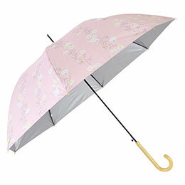 雨の日でも晴れの日でも!全天候対応シリーズ/雨晴兼用傘紫外線遮蔽率/遮光率に優れる(※)裏シルバーコーティング生地を使用した、全天候対応のワンタッチジャンプ傘。 人気のふくふくとした白文鳥さん×白いお花の総柄プリントの雨晴兼用傘です。 とこ...
