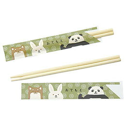 子供箸(アスペン・袋入)(50膳入)可愛い動物柄の、お子様用お箸です。 オリジナルデザインの箸袋を準備しました。 ☆洋食、和食、中華など 幅広く様々な飲食店様でお使いいただけます。 ☆割りばしではないので、お子様にも扱いやすい箸です。サイズ : 箸約18cm 重量 : 280g 生産国 : 中国 保証期間 : 初期不良対応