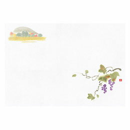 ☆ヤマコー 用美 業務用 尺1お手元まっと 花景色 山ぶどう (100枚入) yamaco64966