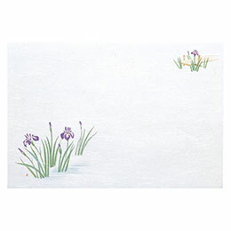 ☆ヤマコー 用美 業務用 尺3雲竜和紙懐石まっと 枯淡 花しょうぶ (100枚入) yamaco65202