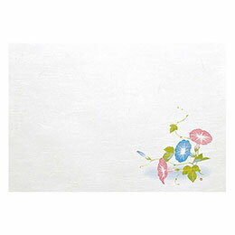 ☆ヤマコー 用美 業務用 尺5雲竜和紙懐石まっと 四季 朝顔 (100枚入) yamaco65332(3)