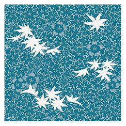 ☆ヤマコー 用美 業務用 4寸四季さらさ 春秋 (100枚入) yamaco66790