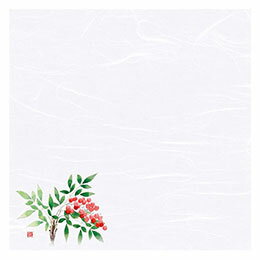 ☆ヤマコー 用美 業務用 4寸四季彩雲竜敷紙 南天 (100枚入) yamaco68831