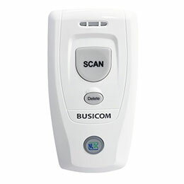 ☆ビジコム Bluetooth BC-BS80 II 1次元バーコードリーダー 抗菌仕様・軽量・コンパクト ホワイト BC-BS801D-V2-CW