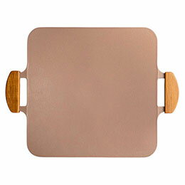 ☆TTS ソリッド グリルパン 調理で使ってそのままお皿になる ファミリー向けの大きめサイズ おうち/アウトドア ピンク CGP10200006