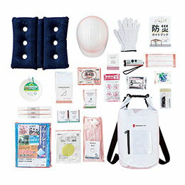 ☆安心防災24点セット 災害時に役立つ防災グッズを厳選したセット 容量約20L K61010019