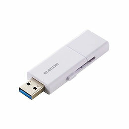 ☆エレコム スライド式 USB 5Gbps Type-C(TM)/USB-A メモリ 64GB ホワイト MF-WSAU3064GWH