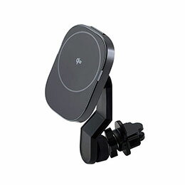 ☆エレコム Qi2規格対応ワイヤレス充電車載ホルダー(エアコンクリップ) 最大出力15W ブラック W-QC13BK(2)