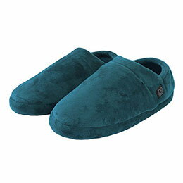 ☆サンコー どこでも床暖スリッパ ヒーター内蔵で足がほかほか暖まるケーブルレス電気スリッパ ブルー SRPP25SBL