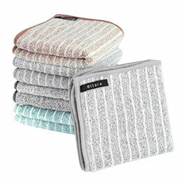 ☆ライズクリエイション 油汚れクロス Mサイズ 5枚セット 頑固な油汚れも水だけでキレイに落とす ミック..