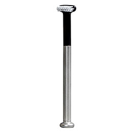 ☆ヨシダ工業 adelie ロングライフ&エコフレンドリー舌ブラシ(ハンドル1本+替え舌ブラシ1個) 自立するので清潔 titanium silver(シルバー) ADELIE-25926