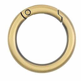 ☆【10個セット】 蝶屋物産 No.136 キャストカラビナ 35mm 鍵や小物の携帯に便利 丸型のカラビナ ニッケル ATC46798X10