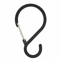 ☆【10個セット】 蝶屋物産 Sフックカラビナ 中 S字型で掛けやすい 多用途に使える軽量カラビナフック ブラック ATC46795X10