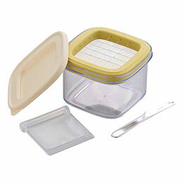 ☆【5本セット】 すぐ切れるバターケース ケースにスッキリ収納できる専用先割れバターナイフ付 1ピース約5gにカット BC-001X5