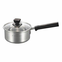 ☆ナチュラルベーシック 片手鍋 16cm 焦げつきにくい 保温性 鍋の中身が見えるガラス蓋 NBP-16