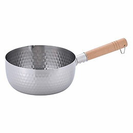 ☆ステンレス雪平鍋20cm 清潔でサビにくい 容量たっぷりの深型設計 ガス火・IH調理器対応 YPS-20