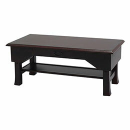 ☆オスマック 桐製折りたたみ便利机 引き出し付き ブラウン SXDX-600BR