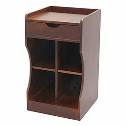 ☆オスマック 天然木桐製の軽量ベッドサイドワゴン LBDPX-30