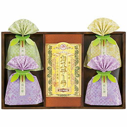 ☆ゆかり屋本舗 長崎製法カステーラ・緑茶詰合せ【カステーラ・ほうじ茶ティーバッグ・抹茶入玄米茶ティーバッグ・煎茶ティーバッグ】 2623-028