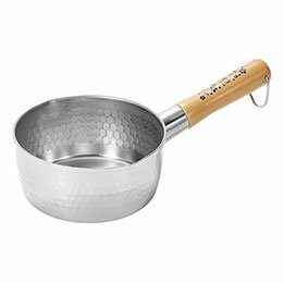 ☆よこやま 燕人の匠 桜吟 ステンレスゆきひら鍋(雪平鍋) 15cm IH200V電磁調理器対応 OGS-300