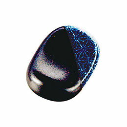 ☆ヤマコー 用美 業務用 小判箸置 麻の葉 ブルー yamaco08628