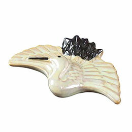 ☆ヤマコー 用美 業務用 陶器鶴型箸置 yamaco08866