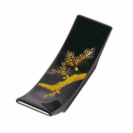 ☆ヤマコー 用美 業務用 陶器反型箸置 黒松 yamaco15589