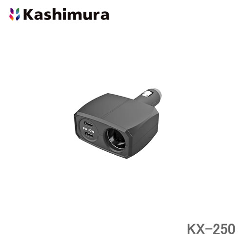 Handsfree - カシムラ ダイレクトタイプ増設ソケット DCx1 USB TYPE-Cx2 PD30W KX-250