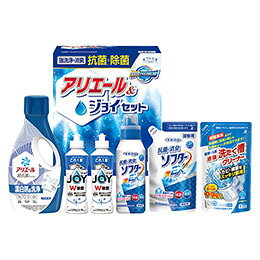 抗菌除菌・アリエール&ジョイセット抗菌力に優れたアリエールに本格消臭の抗菌・消臭柔軟剤とW除菌の食器洗い洗剤ジョイをセットしました。メーカー品番 : SAJ-30X セット内容 : P&G除菌ジョイ(170ml)×2、抗菌消臭ソフターEX・抗菌消臭ソフターEX(詰替)・液体洗たく槽クリーナー(各350g)・P&Gアリエールジェル(700g)×各1 箱サイズ : 14.4×24.8×28cm 重量 : 2.7kg