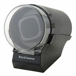 ☆Royal hausen ロイヤルハウゼン ワインダー ワインディングマシーン 1本巻 大事な腕時計を大切に保管 ブラック SR097BK