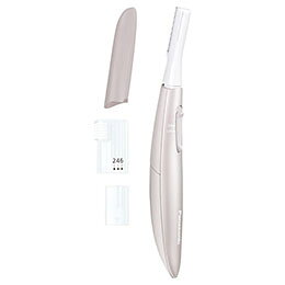 For Eyebrows - ☆Panasonic フェイスフェリエ ピンク 水なしですっきり剃れる マユのお手入れができる 単4乾電池1本使用 C7100067