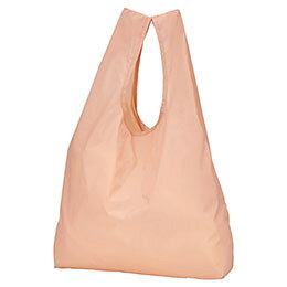 Tote Bag Type - ☆ミニ収納ナイロンバッグ エコバッグ コーラルピンク 【約100×430×500mm】 コンパクトで簡単に収納 持ち運びに便利 22654913