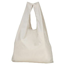 Tote Bag Type - ☆ミニ収納ナイロンバッグ エコバッグ グレー 【約100×430×500mm】 コンパクトで簡単に収納 持ち運びに便利 22654911