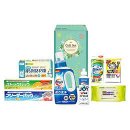 ☆花王 ファインライフ洗剤セット 【花王アタック抗菌EX・P&G除菌ジョイコンパクト・持ち手付きポリ袋S・除菌キッチンクリーナー ほか】 L1129029