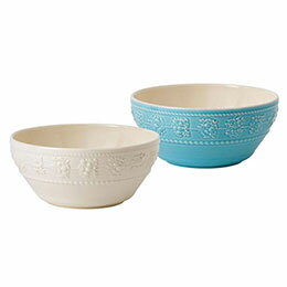 ☆ウェッジウッド フェスティビティボウル 15cm ペア (アイボリー・ブルー) φ15×6.5cm C7105024