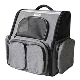 ☆加賀ヘルメット 防災リュック ペット用 ロッジ(リュック単品) 拡張性抜群の多機能キャリーバック グレー BFA-0000PET01
