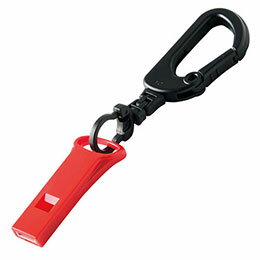 ☆カラビナ付きホイッスル 人の耳に届きやすい3000Hz付近の音が出るホイッスル 22654303