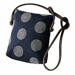 ☆レーヌネイビー 岡山県井原産デニムポシェット ネイビー K60516316